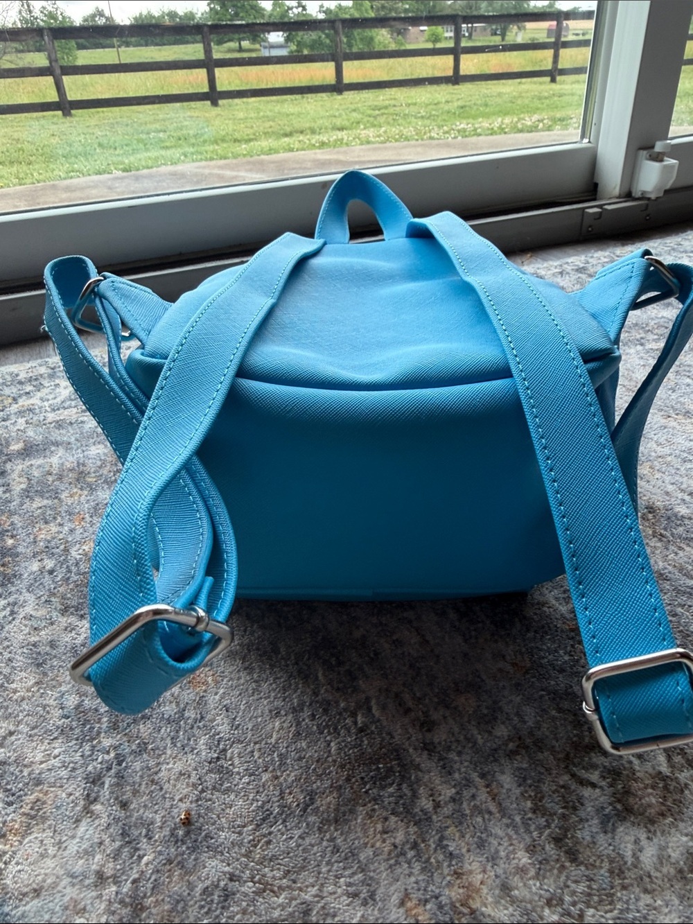 Blue Dog Print mini backpack by marc tetro - Picture 4 of 5